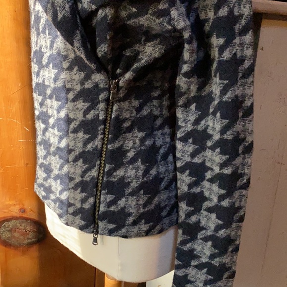 Jigsaw Jackets & Coats Jigsaw Houndstooth Moto Jacket Poshmark